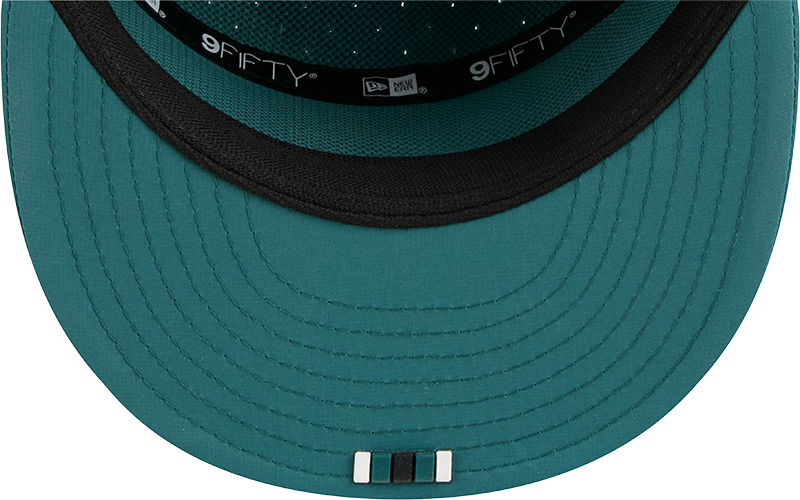 Men's Philadelphia Eagles New Era Green 2025 Sideline Split Panel 9FIFTY Snapback Hat - Pro Jersey Sports