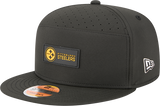 Men's Pittsburgh Steelers New Era Black 2025 Sideline Split Panel 9FIFTY Snapback Hat - Pro Jersey Sports