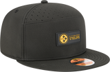Men's Pittsburgh Steelers New Era Black 2025 Sideline Split Panel 9FIFTY Snapback Hat - Pro Jersey Sports