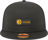 Men's Pittsburgh Steelers New Era Black 2025 Sideline Split Panel 9FIFTY Snapback Hat - Pro Jersey Sports