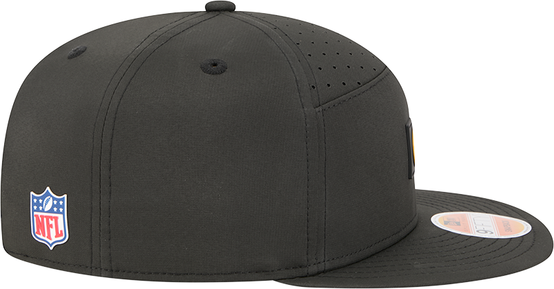 Men's Pittsburgh Steelers New Era Black 2025 Sideline Split Panel 9FIFTY Snapback Hat - Pro Jersey Sports