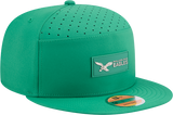 Men's Philadelphia Eagles New Era Kelly Green 2025 Sideline Split Panel 9FIFTY Snapback Hat - Pro Jersey Sports