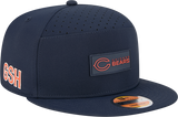 Men's Chicago Bears New Era Navy 2025 Sideline Split Panel 9FIFTY Snapback Hat - Pro Jersey Sports