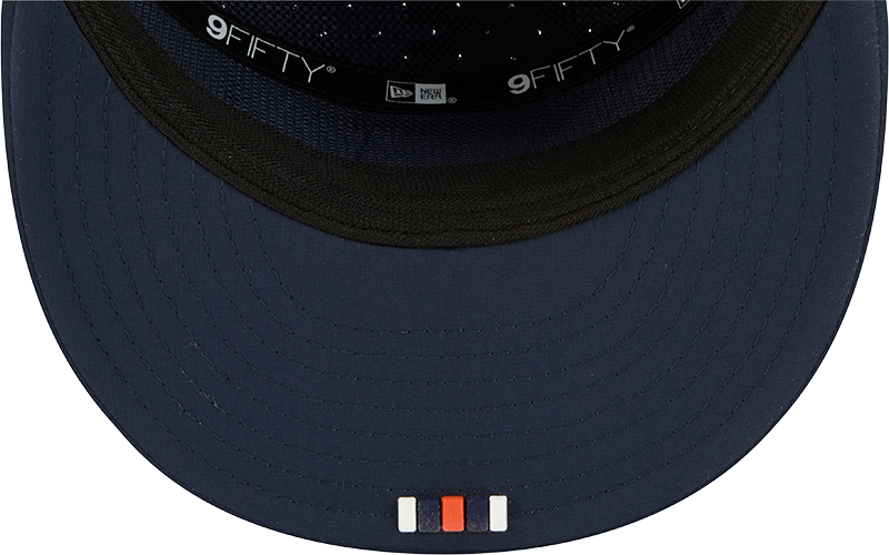 Men's Chicago Bears New Era Navy 2025 Sideline Split Panel 9FIFTY Snapback Hat - Pro Jersey Sports