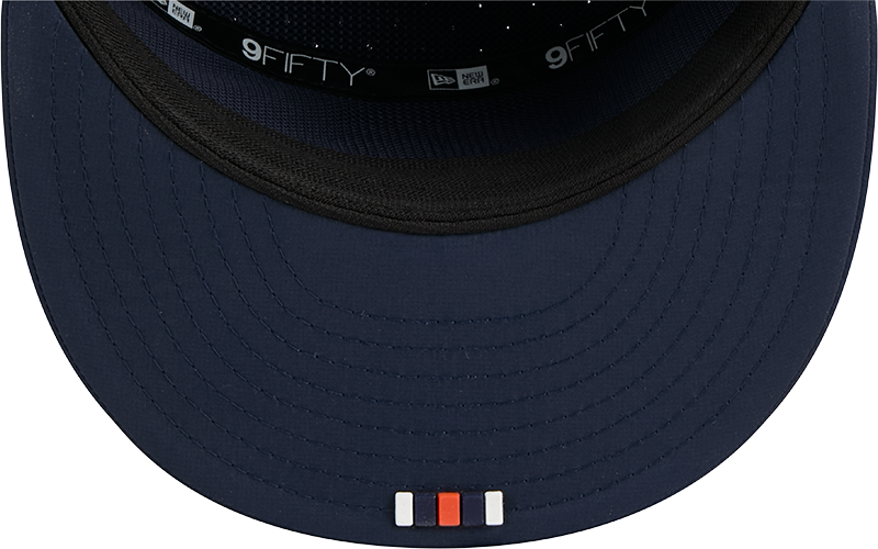 Men's Chicago Bears New Era Navy 2025 B Sideline Split Panel 9FIFTY Snapback Hat - Pro Jersey Sports