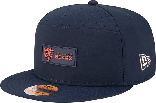 Men's Chicago Bears New Era Navy 2025 Primary Sideline Split Panel 9FIFTY Snapback Hat - Pro Jersey Sports