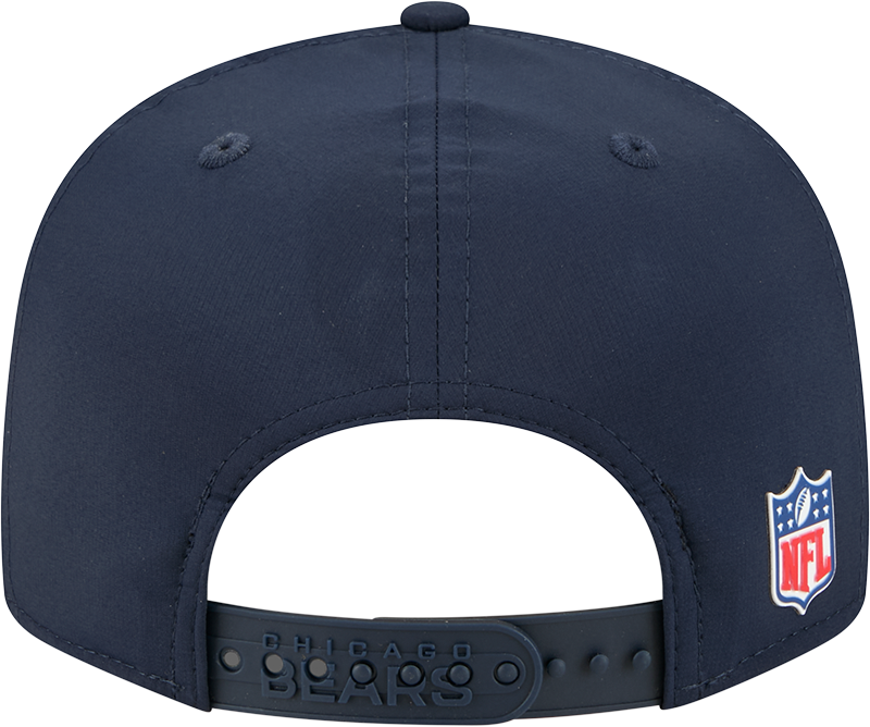 Men's Chicago Bears New Era Navy 2025 Primary Sideline Split Panel 9FIFTY Snapback Hat - Pro Jersey Sports