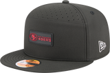 Men's San Francisco 49ers New Era Black 2025 Sideline Split Panel 9FIFTY Snapback Hat - Pro Jersey Sports