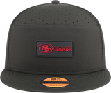 Men's San Francisco 49ers New Era Black 2025 Sideline Split Panel 9FIFTY Snapback Hat - Pro Jersey Sports