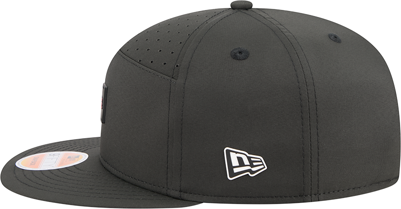 Men's San Francisco 49ers New Era Black 2025 Sideline Split Panel 9FIFTY Snapback Hat - Pro Jersey Sports