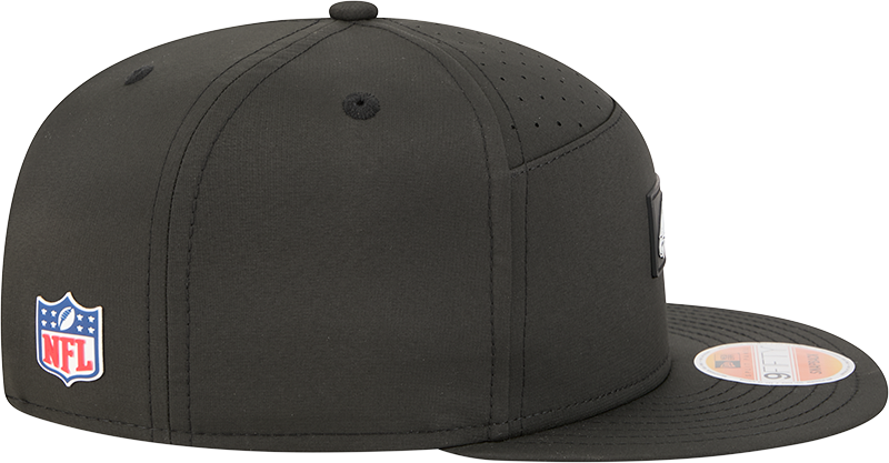 Men's Philadelphia Eagles New Era Black 2025 Sideline Split Panel 9FIFTY Snapback Hat - Pro Jersey Sports