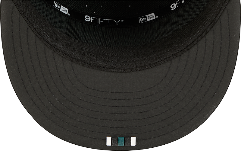 Men's Philadelphia Eagles New Era Black 2025 Sideline Split Panel 9FIFTY Snapback Hat - Pro Jersey Sports