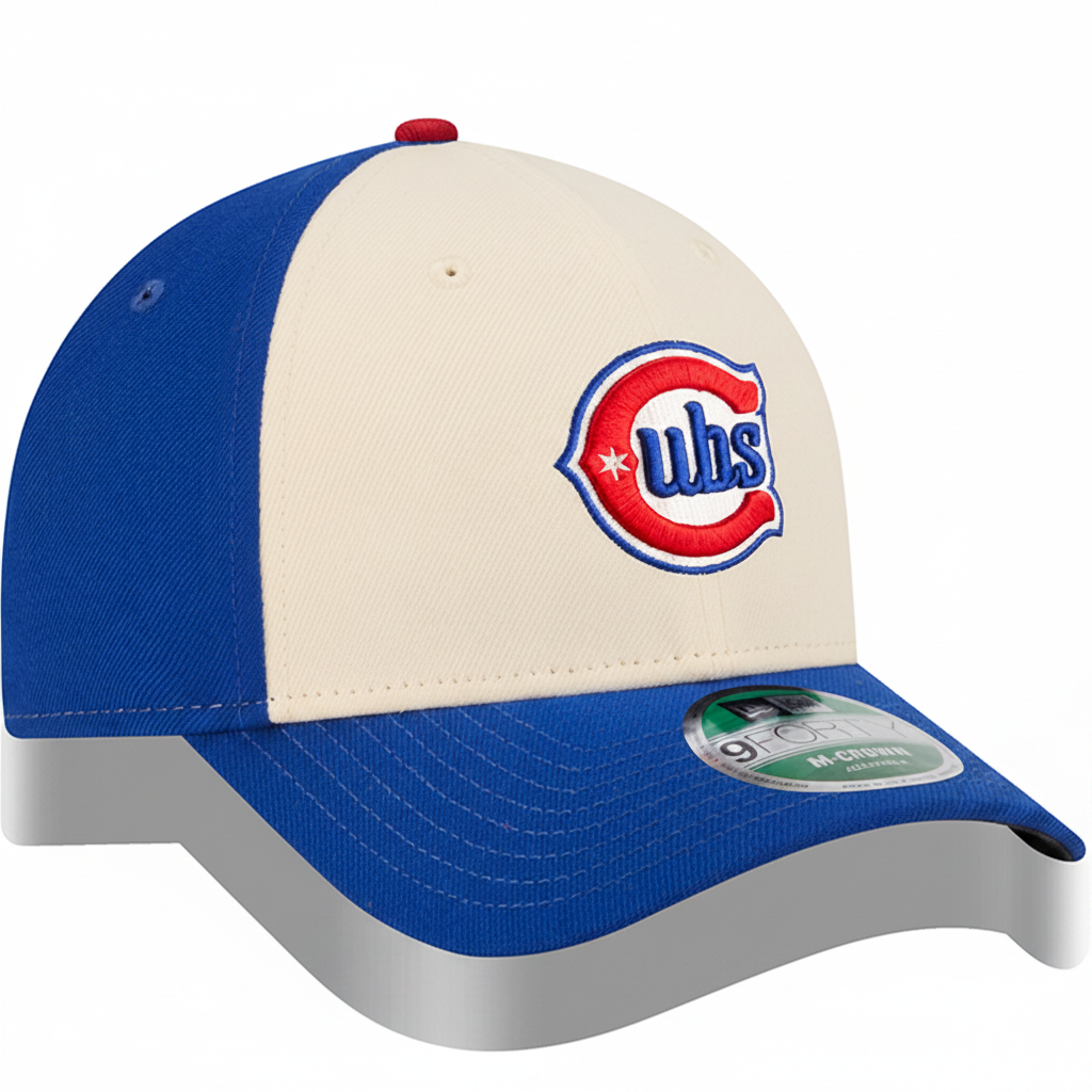 Youth Chicago Cubs New Era M-Crown 39Thirty Alternate 2 Player Replica Adjustable Hat