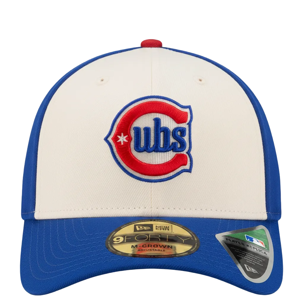 Youth Chicago Cubs New Era M-Crown 39Thirty Alternate 2 Player Replica Adjustable Hat