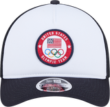 Team USA New Era Olympic 9FORTY A-Frame M-Crown Trucker Adjustable Hat - Pro Jersey Sports