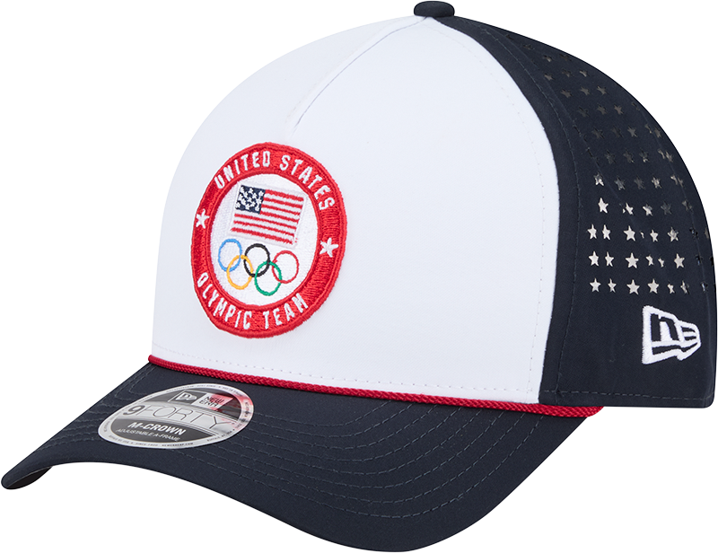 Team USA New Era Olympic 9FORTY A-Frame M-Crown Performance Adjustable Hat - Pro Jersey Sports