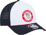Team USA New Era Olympic 9FORTY A-Frame M-Crown Performance Adjustable Hat - Pro Jersey Sports