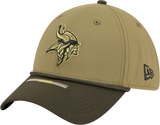Men's Minnesota Vikings New Era Green 2025 Salute to Service 39THIRTY Flex Hat - Pro Jersey Sports