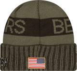 Chicago Bears New Era Green 2025 NFL Sideline Salute To Service Cuffed Knit Hat - Pro Jersey Sports