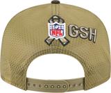 Men's Chicago Bears New Era Green 2025 Salute To Service Sideline Split Panel 9FIFTY Snapback Trucker Hat - Pro Jersey Sports