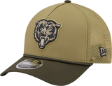 Men's Chicago Bears New Era Green 2025 NFL Salute To Service Sideline 9FORTY M-Crown Adjustable Hat - Pro Jersey Sports