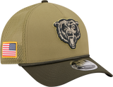 Men's Chicago Bears New Era Green 2025 NFL Salute To Service Sideline 9FORTY M-Crown Adjustable Hat - Pro Jersey Sports