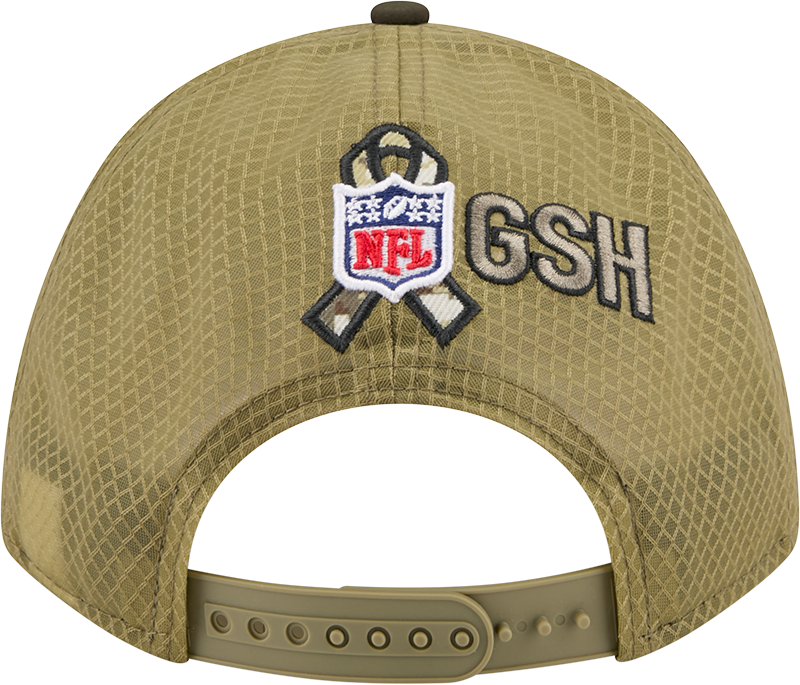 Men's Chicago Bears New Era Green 2025 NFL Salute To Service Sideline 9FORTY M-Crown Adjustable Hat - Pro Jersey Sports