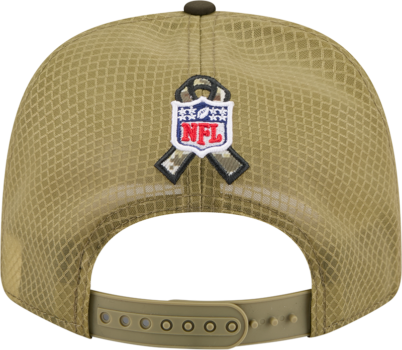 Men's Detroit Lions New Era Green 2025 Salute To Service Sideline 9SEVENTY Trucker Adjustable Hat - Pro Jersey Sports