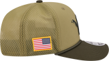 Men's Detroit Lions New Era Green 2025 Salute To Service Sideline 9SEVENTY Trucker Adjustable Hat - Pro Jersey Sports