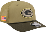 Men's Green Bay Packers New Era Green 2025 Salute To Service Sideline 9SEVENTY Trucker Adjustable Hat - Pro Jersey Sports