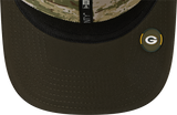 Men's Green Bay Packers New Era Green 2025 Salute To Service Sideline 9SEVENTY Trucker Adjustable Hat - Pro Jersey Sports