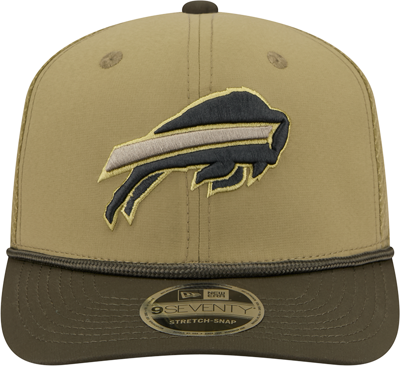 Men's Buffalo Bills New Era Green 2025 Salute To Service Sideline 9SEVENTY Trucker Adjustable Hat - Pro Jersey Sports