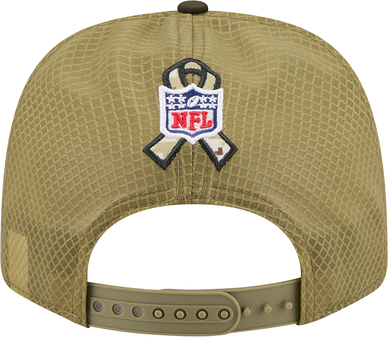 Men's Buffalo Bills New Era Green 2025 Salute To Service Sideline 9SEVENTY Trucker Adjustable Hat - Pro Jersey Sports