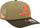 Men's Chicago Bears New Era Green B 2025 Salute To Service Sideline 9SEVENTY Trucker Adjustable Hat - Pro Jersey Sports