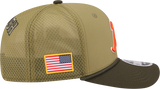 Men's Chicago Bears New Era Green B 2025 Salute To Service Sideline 9SEVENTY Trucker Adjustable Hat - Pro Jersey Sports