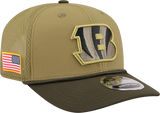Men's Cincinnati Bengals New Era Green 2025 Salute To Service Sideline 9SEVENTY Trucker Adjustable Hat - Pro Jersey Sports