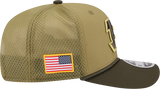 Men's Cincinnati Bengals New Era Green 2025 Salute To Service Sideline 9SEVENTY Trucker Adjustable Hat - Pro Jersey Sports