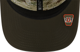 Men's Cincinnati Bengals New Era Green 2025 Salute To Service Sideline 9SEVENTY Trucker Adjustable Hat - Pro Jersey Sports