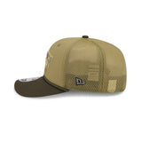 Men's New England Patriots New Era Green 2025 Salute To Service Sideline 9SEVENTY Trucker Adjustable Hat - Pro Jersey Sports