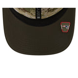 Men's New England Patriots New Era Green 2025 Salute To Service Sideline 9SEVENTY Trucker Adjustable Hat - Pro Jersey Sports