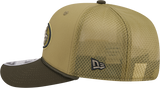 Men's San Francisco 49ers New Era Green 2025 Salute To Service Sideline 9SEVENTY Trucker Adjustable Hat - Pro Jersey Sports