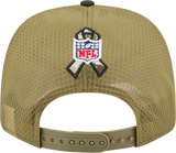 Men's San Francisco 49ers New Era Green 2025 Salute To Service Sideline 9SEVENTY Trucker Adjustable Hat - Pro Jersey Sports