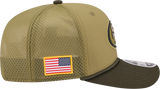 Men's San Francisco 49ers New Era Green 2025 Salute To Service Sideline 9SEVENTY Trucker Adjustable Hat - Pro Jersey Sports