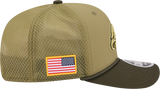 Men's Philadelphia Eagles New Era Green 2025 Salute To Service Sideline 9SEVENTY Trucker Adjustable Hat - Pro Jersey Sports