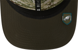 Men's Philadelphia Eagles New Era Green 2025 Salute To Service Sideline 9SEVENTY Trucker Adjustable Hat - Pro Jersey Sports