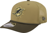 Men's Miami Dolphins New Era Green 2025 Salute To Service Sideline 9SEVENTY Trucker Adjustable Hat - Pro Jersey Sports