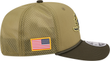 Men's Miami Dolphins New Era Green 2025 Salute To Service Sideline 9SEVENTY Trucker Adjustable Hat - Pro Jersey Sports
