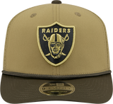 Men's Las Vegas Raiders New Era Green 2025 Salute To Service Sideline 9SEVENTY Trucker Adjustable Hat - Pro Jersey Sports