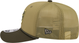 Men's Las Vegas Raiders New Era Green 2025 Salute To Service Sideline 9SEVENTY Trucker Adjustable Hat - Pro Jersey Sports