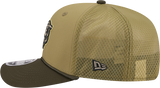 Men's Chicago Bears New Era Green 2025 Salute To Service Sideline 9SEVENTY Trucker Adjustable Hat - Pro Jersey Sports